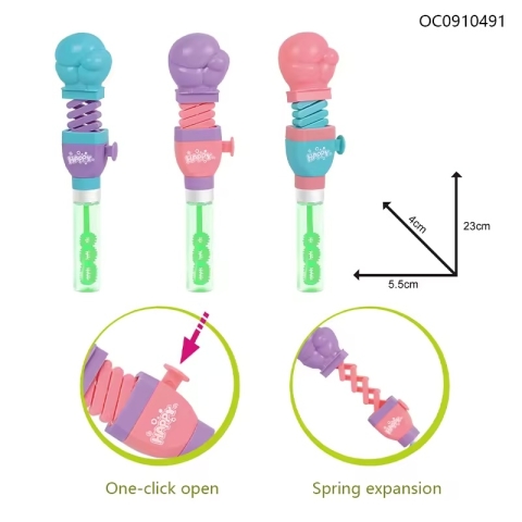 fist boxing bubble soap