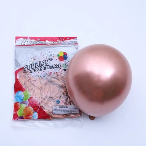 Chrome Metallic Latex Balloon Pack of 100 PCS