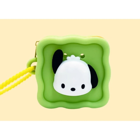 Cartoon Square Coin Purse Keychain