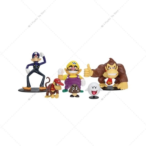 Super Mario Toys - Mini Figure Toy Collection Pack Series 3 with 4 Collectible Figures.