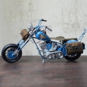 Blue Metal Motorcycle