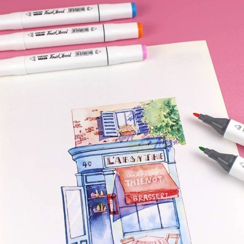 12 Double-headed Marker Painting Pen Set